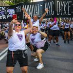 Marchers at Dyke March 2021